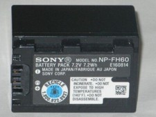 Original Sony NP-FH60 Handycam Camcorder battery Minidv HD Minidvd SD Genuine H