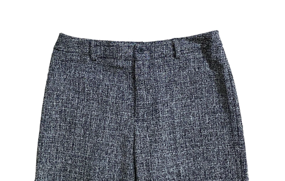 HILLARD & HANSON Womens Size 4 Black White Speckled Dress Pants 31" Inseam - Image 3 of 4