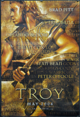 TROY 2004 Original 27X40 NM Advance DS Filmplakat Brad Pitt Eric Bana