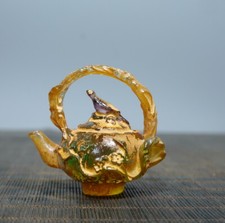 Ciondolo e ornamenti di buon auspicio drago e fenice in vetro decorativo da collezione