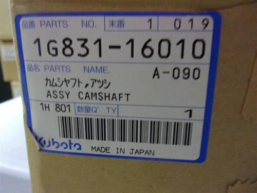 1G602-16010 GENUINE OEM KUBOTA CAMSHAFT ASSY V2203 V2403 - Picture 2 of 2