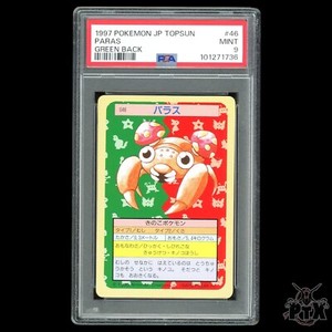 Paras #46 PSA 9 Japanese Topsun Green Back Pokemon 1997