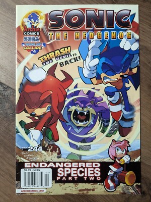 Sonic The Hedgehog #244 - HTF - Newsstand - Low Print Run - We Combine Shipping!