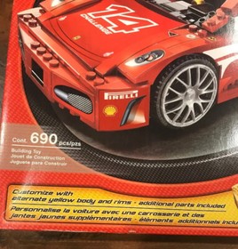 Lego racers ferrari f430 challenge 1:17 (8143) (INCOMPLETE)