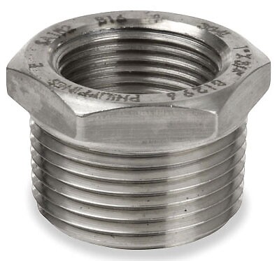 Smith-Cooper 3/4 X 1/2 MPT X FPT Class 150 Cast 316 SS Reducing Bushing
