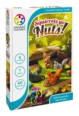 Smart Games Squirrels Go Nuts English 1 Player Logic Game Ages 6+ SMA#425