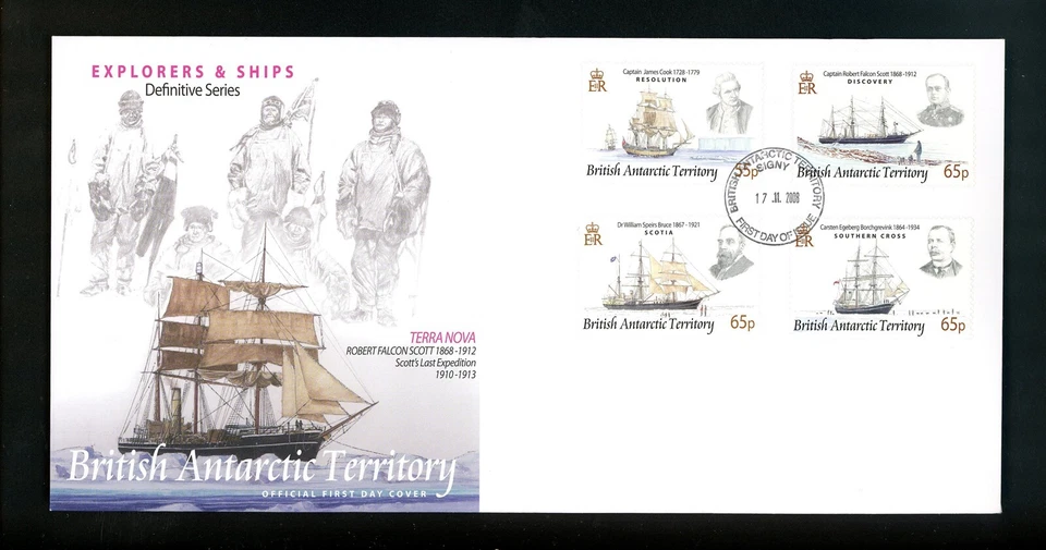 Historia Postal BAT FDC #387-398 CONJUNTO DE 3 barcos exploradores expedición 2008 Foto 3 de 4