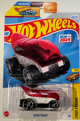 2024  HOT WHEELS, SUSHI TUNER 5/5 FAST FOODIE  LETS RACE  #225/250,