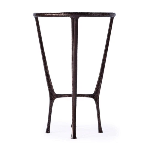 Butler Specialty Company Lania Outdoor Marble Side Table In Bronze - Picture 3 of 8