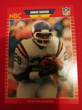 1989 Pro Set Ahmad Rashad #28 announcer Minnesota Vikings NBC