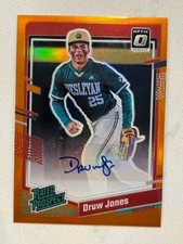 DRUW JONES 2023 Panini Donruss Optic ORANGE Prizm AUTO # 5/25 Autograph