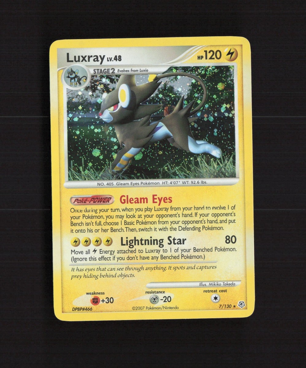 Luxray 7/130 Diamond & Pearl Holo Rare Pokemon Card | eBay