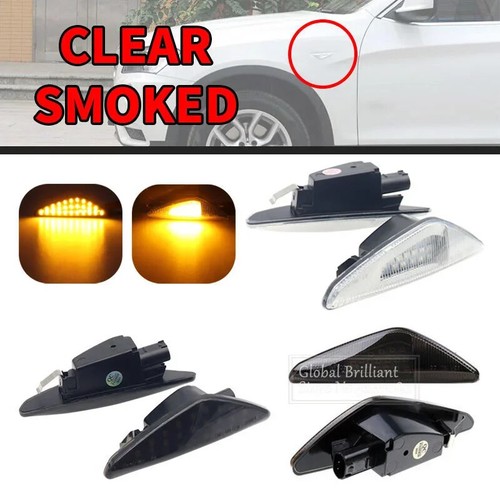 2Pcs LED Turn Signal Lights Fender Lamp For BMW X3 F25 X5 E70 X6 E71 E72 2008-14 - Picture 2 of 10