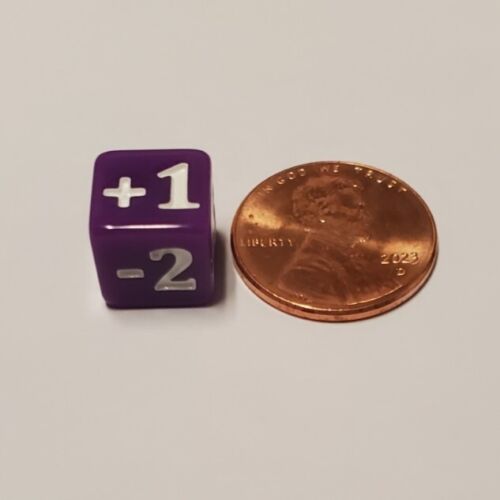 10x Purple Micro CCG Stats and Damage Modifier Dice for Disney Lorcana MTG +More - Picture 2 of 3