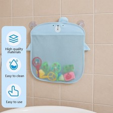 Filet de Rangement Jouet de Salle de Bain avec 2 Crochets pour Rangement Facile