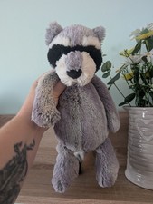 Jellycat Bashful Woodland Babe Racoon Medium VGC