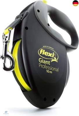 flexi Giant Professional L Gurt 10 m für Hunde bis 50 kg, schwarz/neongelb