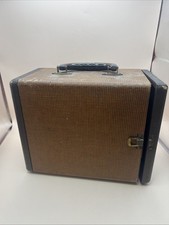 Vintage Barnett  Jaffe Baja Brown Striped 3 Drawer 35mm Slide Trays Case