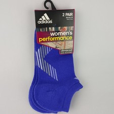 2 pairs Women's Performance Size 5-10 No Show Socks Purple
