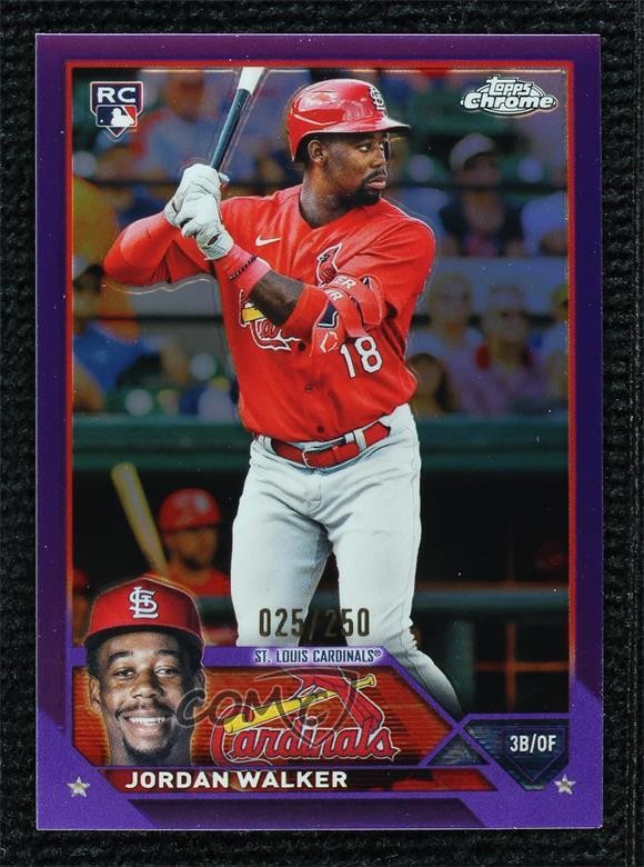 2023 Topps Chrome Purple Refractor 25/250 Jordan Walker #209 Rookie RC fc1
