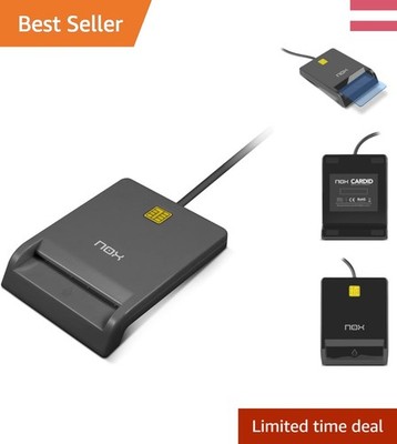 Effizienter Kartenleser für Cartão de Cidadão und DNI, USB 2.0 Schwarz, 65x85mm