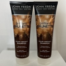 2 John Frieda Brilliant Brunette Shampoos Multi-Tone Brown Moisturizing 8.45 oz