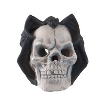 Halloween Decor Skull Gas Log for Fire Pit Fireplace Propane Gas Ventless 8 in