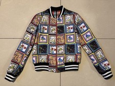 ALICE + OLIVIA Lonnie Reversible Bomber Size XS Crest Tile Powder