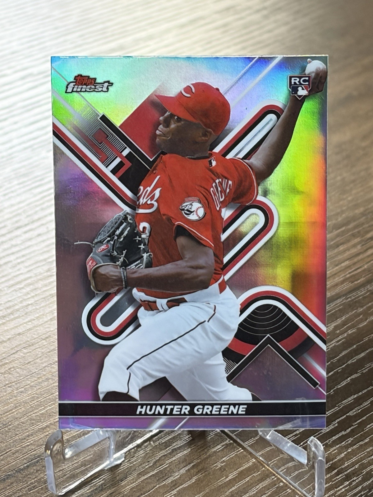 2022 Finest REFRACTORS Hunter Greene RC #69 Cincinnati Reds Silver Holo