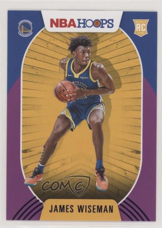 2020-21 Panini NBA Hoops Purple James Wiseman #205 2l4