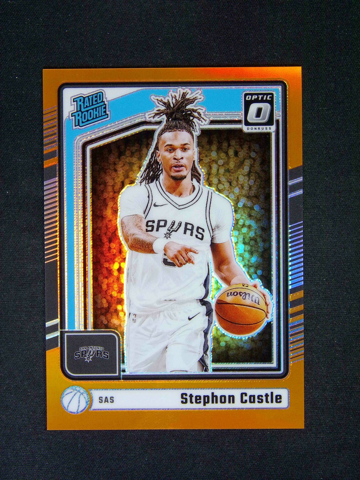 2024-25 Panini Donruss Optic Stephon Castle #254 RC Rated Rookie Orange /175