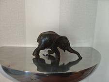  Pierre Chenet /Sculpture Éléphant Bronze Patine Marron Foncé/Collection 3