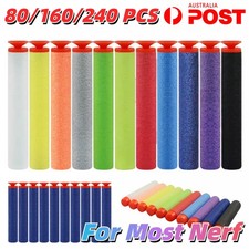 240X Darts Suction Soft Head EVA Foam Refill Bullet Kids Shooter Gun Toy Gift AU