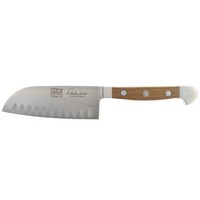 GüDe Santoku Messer 14 Cm Kullenschliff Kochmesser Geschmiedet Eichenholz-Griff