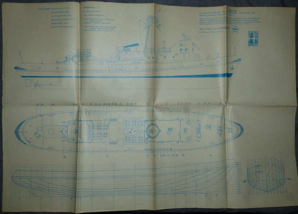 Bauplan    Feuerlöschboot  "IBIS" - Bild 2 von 4