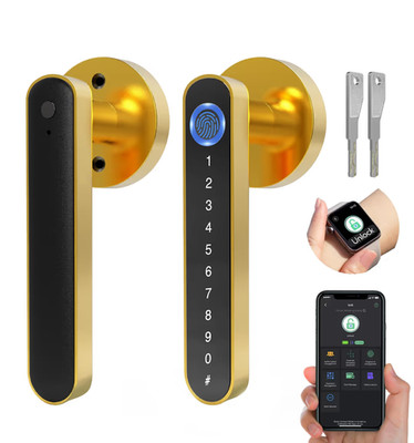 Smart Door Lock, 5-in-1 Indoor Elektronische Fingerabdruck Tastatur Passwort Bluetoot