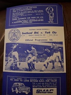 Southend Utd v York City 1966/67