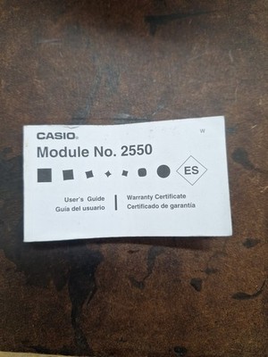 Casio Module No. 2550 Users Guide Watch Book Manual English & Spanish