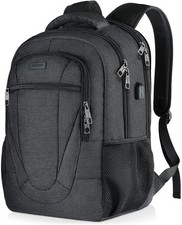 Travel Laptop Backpack, Extra Large School Backpacks for Teens 17.3", Black 