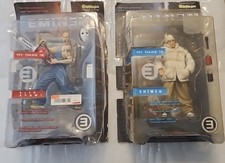RARE 2001 Eminem My Name is Slim Shady Action Figure Set of 2 Sealed Art Asylum