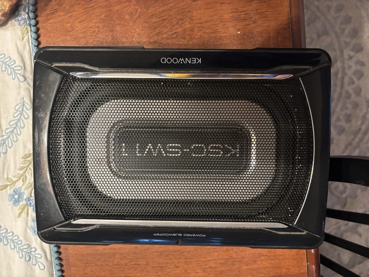 Kenwood KSC-SW11 Enclosed Powered Compact Car Subwoofer KSC-SW11