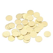 MECCANIXITY Brass Stamping Blank Round Metal DIY Tag 12mm Dia 1mm Thick for