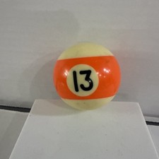 Vintage Crystalate 2 1/4" Billiard Orange Stripe 13 Ball Replacement Pool Ball