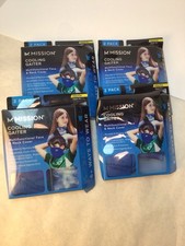 Lot of 4 Mission Cooling Gaiter Multifunctional Face/Neck Cover YOUTH 2 Pack
