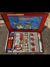 1956 A.C. Gilbert Erector Set 10 1/2100% Complete!  RARE!  PAINTED BOX/PARTS!