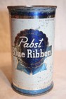 Pabst Blue Ribbon Flat Top Beer Can 1950s DNCMT4% Empty 12 oz Milwaukee, WI. B/O — photo 1