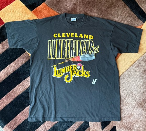 Vintage 90’s Cleveland Lumberjacks NHL Hockey Graphic Shirt Size XL