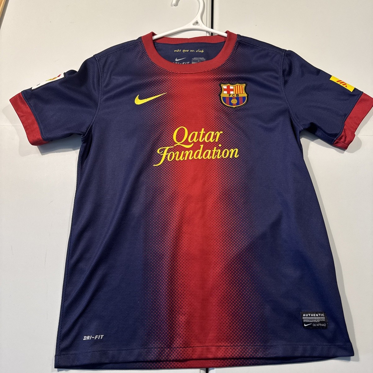 ウェア Nike 12/13 FC Barcelona game shirt Messi UEC Youth L Nike FC Barcelona Lionel Messi 2012/13 Jersey | eBay