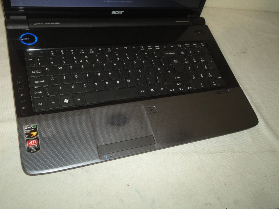 Acer Aspire 7535G 17.3" Windows 7  Laptop Dual Core 500Gb 4Gb Hdmi  Warranty - Image 4 of 4