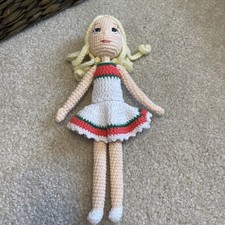 Handmade Crocheted Doll 9.5